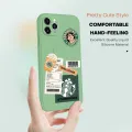 Hontinga for Realme 7 Pro Case Cartoon Popularity Phone Case Soft Square Edge Silicone Cases Full Lens Cover Shockproof Protection Cover. 