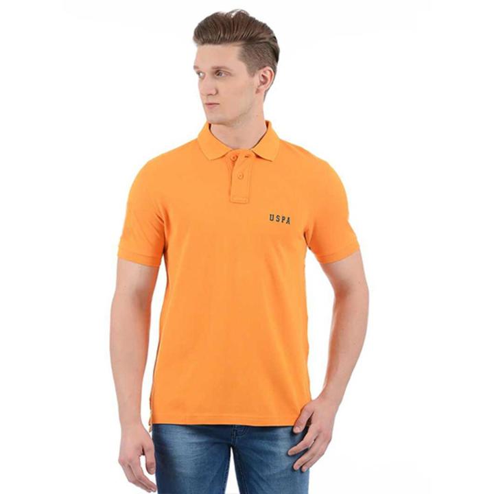 Cotton Polo T-Shirt for Men - Orange