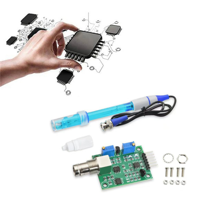 PH4502C PH Value Detection Sensor Module Kit Detection Regulator Soil ...