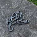 30PCS/Mini Spring Backpack Clasps Climbing Carabiners Keychain Camping Bottle Hooks Survival Gear - Grey. 