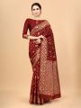 Latest & Exclusive Luxury Stylish Glorious Design Saree With Gorgeous Blouse Piece For Woman – 78.