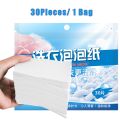 30Pcs Laundry Detergent Easy Dissolve Washing Machine Laundry Tablets Underwear Clothes Cleaning Detergent Laundry Bubble Paper.