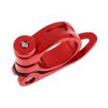Aluminum Alloy Seatpost Clamp Quick 31.8mm MTB Bike Cycling Saddle Seat Post Clamp Quick Release Lock. 