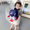 Kids Nylon Casual Backpack Travel Travelling Bags Leisure Cartoon 3D Rocket Children Daily Boys Girls Shoulder School Bag. 