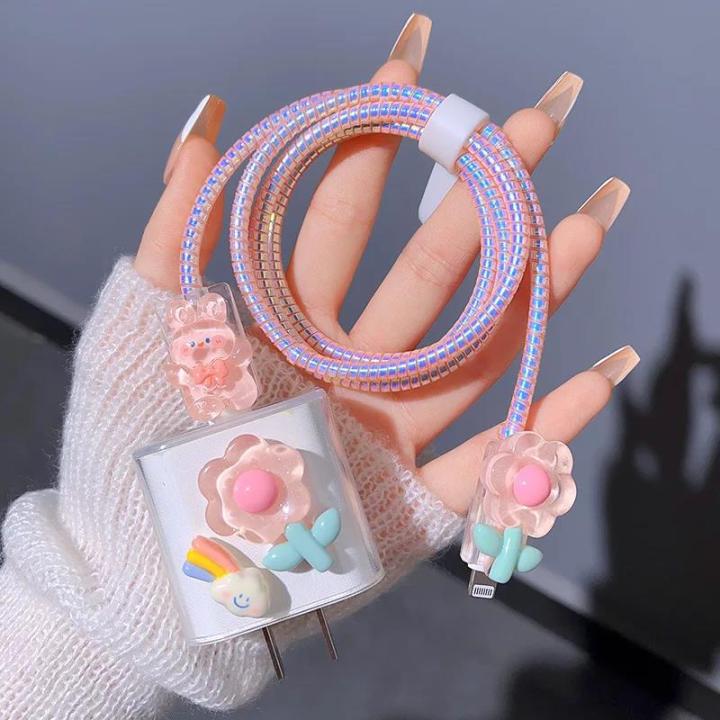 DIY%20Flower%20Rabbit%20Charger%20Case%20For%20Apple%2018W%2020W%20Charger%20Adapter%20Cover%20Sleeve%20Silicone%20Case%20Cable%20Winder%20For%20iPhone%20Accessories%20-%20Image%205