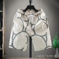 Ice Silk Quick-Drying Shorts Men's Trendy Unique Reflective Slim Cropped Pants Internet Celebrity Smart Guy Pants Quick-Drying Beach Pants. 