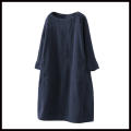 Versatile Tunic dress Fashionable Stylish Oversize Corduroy dress Comfortable With pockets Long sleeve dress for Casual wear dress Autumn/winter fashion Women's fashion Day-to-night outfit.