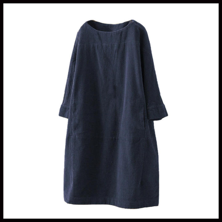 Versatile%20Tunic%20dress%20Fashionable%20Stylish%20Oversize%20Corduroy%20dress%20Comfortable%20With%20pockets%20Long%20sleeve%20dress%20for%20Casual%20wear%20%20dress%20Autumn/winter%20fashion%20Women's%20fashion%20Day-to-night%20outfit%20-%20Image%205