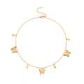 Simple Double Layer Star Moon Charm Multilayered Necklace Chain For Women.