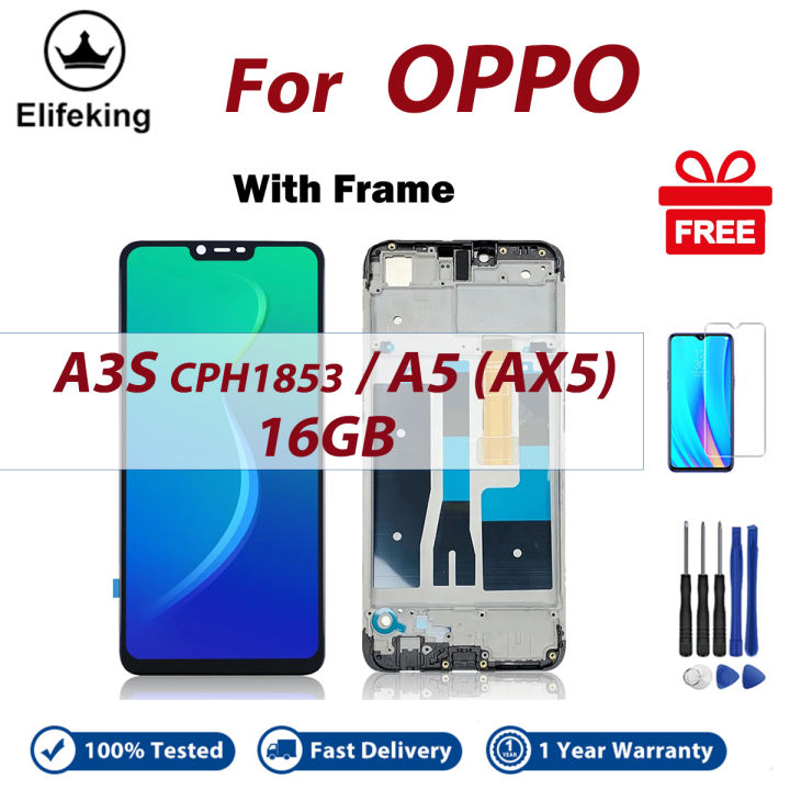 LCD%20With%20Frame%20For%20OPPO%20A3S%20CPH1853%20A5%20AX5%2016GB%20Display%20Touch%20Screen%20Digitizer%20Assembly%20Replacement%20Parts%20-%20Image%202