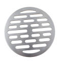 Stainless Steel Round Floor Drain Cover 4 Inch 6 Inch 14 Holes Silver Tone. 