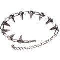 2X Metal Spikes Studs Rivets Punk Goth Necklace Choker Collar.