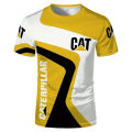 Men's T-shirt Caterpillar 3D summer 2023 3D image box men's avatar top casual fashion arm black pattern.
