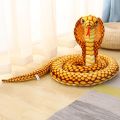 Snake cobra, fake snake plush toy, prank props, parody python doll, children's creative gift. 