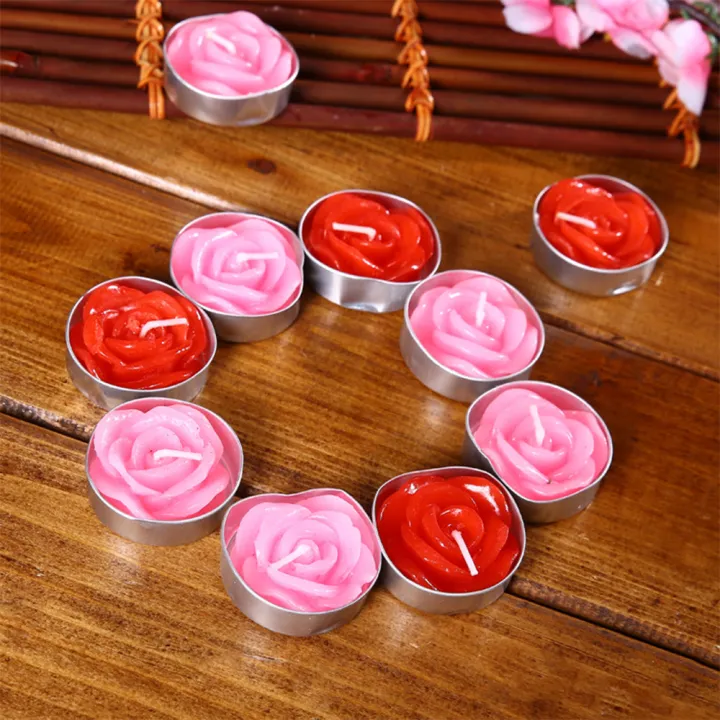 Migeet%20Rose%20Scented%20Tea%20Lights%20Candles%2012%20Packs%202%20Hours%20Burn%20Duration%20Highly%20Scented%20Rose%20Shaped%20Candle%20Set%20for%20Wedding%20Proposal%20Birthday%20Valentines%20Day%20Festivals%20Pink%20-%20Image%203