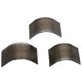 Leather Craft Tools Corner Round Hand Cutter Punch Leather Handmade Craft Tools Punching Hand 10Pcs Belt Edge Oval Shape - silver black.