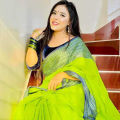 Cotton Saree For Women - Light Green Color - Comfortable to wear - Perefct For All Seasons and Occasions. 