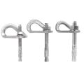 Rock Climb Fastening Piton Nut Outdoor Anchor Bolt Hanger Plate 304 Stainless Steel Caving Belay Rigging 25kN M8 M10 M12. 