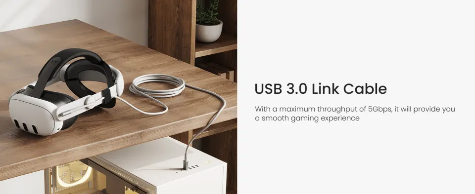Kiwi Link Cable For Oculus Quest KIWI Design 16FT/5M USB A To C