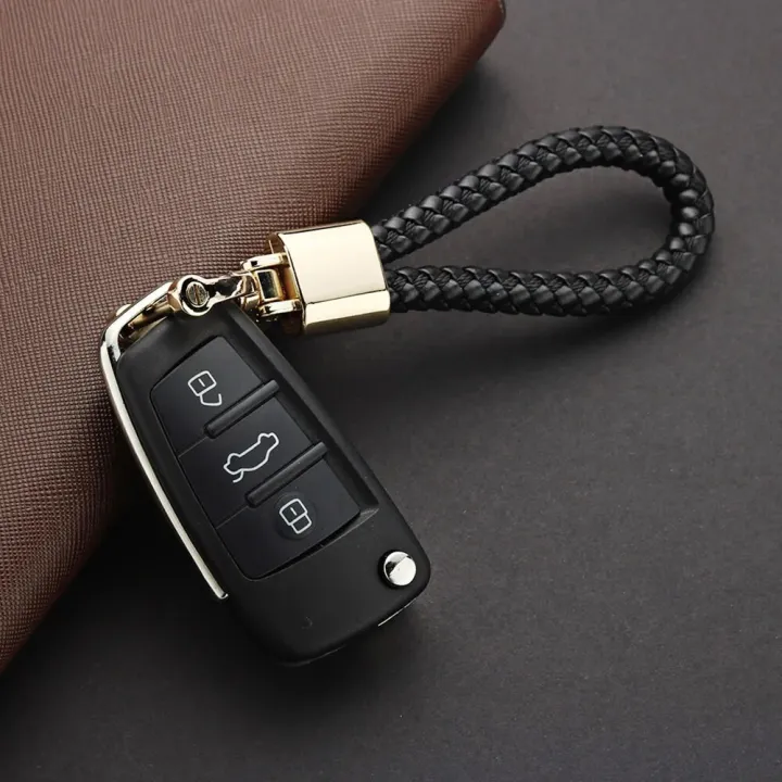 Hand%20Woven%20Leather%20KeyChain%20Detachable%20Metal%20360%20Degree%20Rotating%20Horseshoe%20Buckle%20Braided%20Moto%20Car%20Key%20Chain%20For%20Men%20Gift%20K394%20-%20Image%202