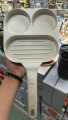 2 Hole Thickened Omelet Pan Non-Stick Egg Pancake Steak Pan Breakfast Maker Cookware for home.