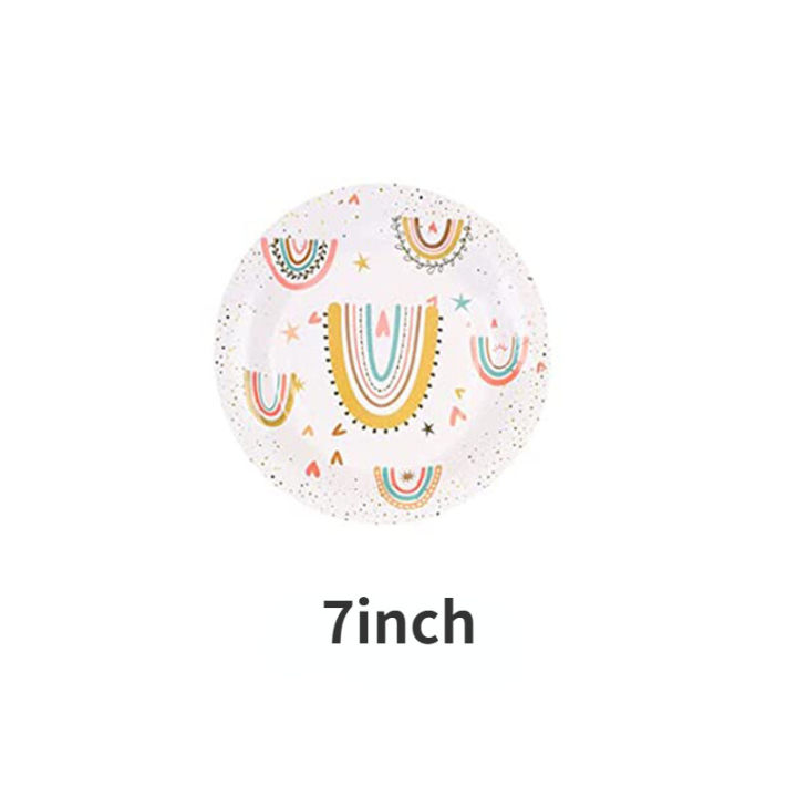 CHEEREVEAL%20Bohemian%20Rainbow%20Birthday%20Party%20Tableware%20Supplies%20Boho%20Disposable%20Paper%20Plates%20Paper%20Cups%20Paper%20Napkins%20Tablecloths%20Happy%20Birthday%20Banners%20Family%20Gathering%20Decors%20-%20Image%202