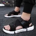 Men Sandals Soft Comfortable Non-Slip Men Shoes High Quality Woven Beach Sandals Mens Gladiator Sandals Summer Casual Flat Shoes.