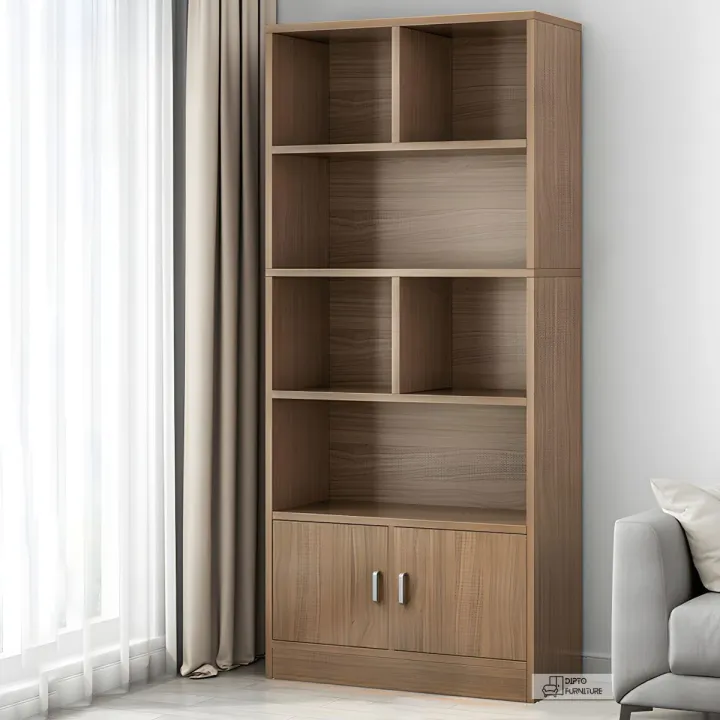 Modern%20Library%20Book%20Shelf%20Standing%20Display%20Shelve%20Rack%20Engineered%20Wood%20Bookcase%20Bookshelf%20Showpiece%20Rack%20with%20Storage%20Cabinet%20-%20Image%204
