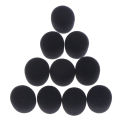 10pcs Practical Small Black Microphone Headset Windscreen Sponge Foam Mic Cover Fullhouse.