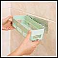 Home Adhesive Shower Shelves Kitchen Seasoning Shelf Bathroom Organizer Basket Adhesive Soap Dish Wall Mount Bathroom Organizer Storage Basket No Punching Storage Rack-Best Rate. 