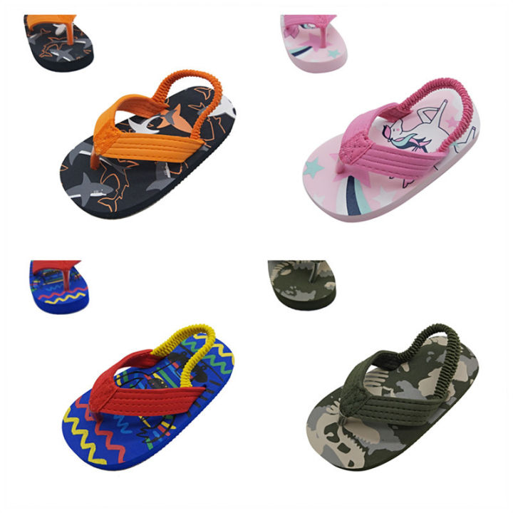 New Summer Kids Boys Girls Baby Little Kids EVA Flip Flops Beach Shoes Clip Flip Flops Wholesale