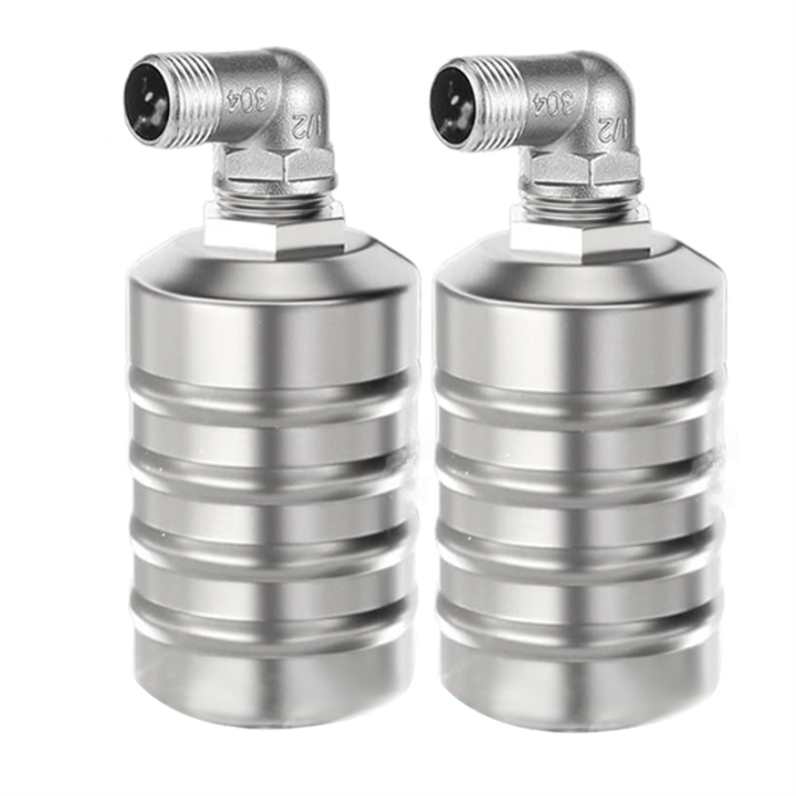 2Pcs Water Level Control Float Valve for Water Tank 1/2Inch Side