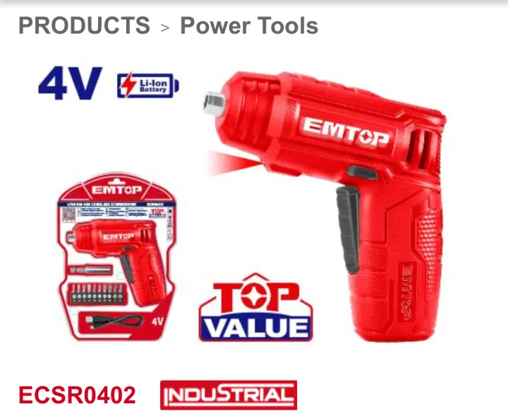 Emtop%204%20Volt%20Lithium-Ion%20Cordless%20Screwdriver%20-%20Image%203