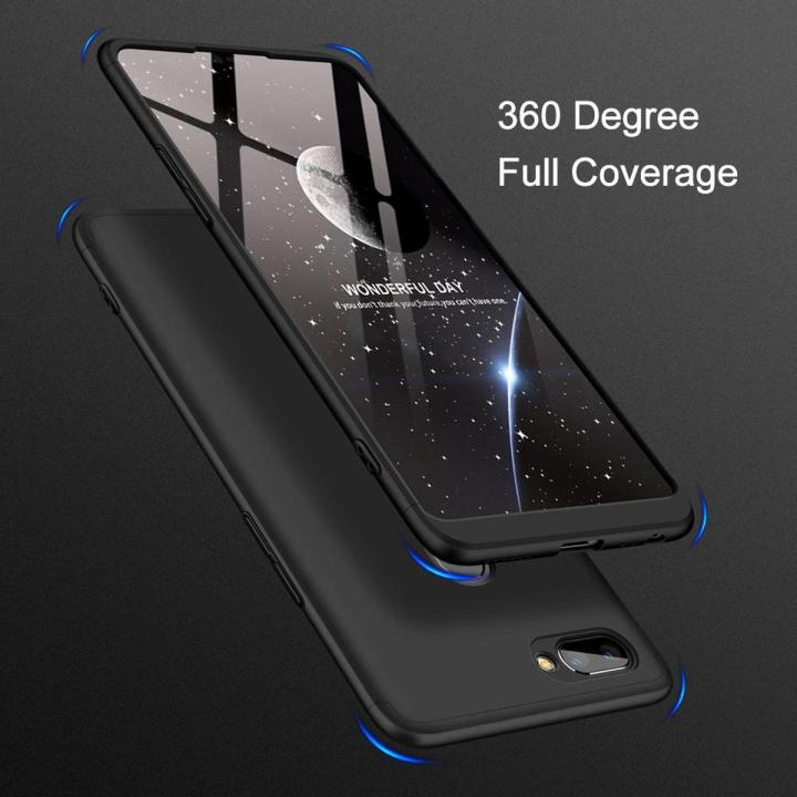 Oppo Realme 2 Original 360 Degree Gkk Back Cover - Black