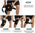 Knee Adjustable Sports Training Elastic Patella Sports Leg Support Brace Knee-Pad Hole Breathable Safety Guard Strap.