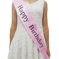Happy Birthday Sash for birthday party- You can no chose your color. 