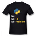 Computer Programming Language Python T Shirt Design For Code Programmer Homme Tee Shirt Crewneck Camiseta.
