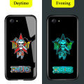 TA for OPPO A83 Back Cover Cartoon One Piece Ultra Thin Luminous Glass Phone Case for Boys for Man. 