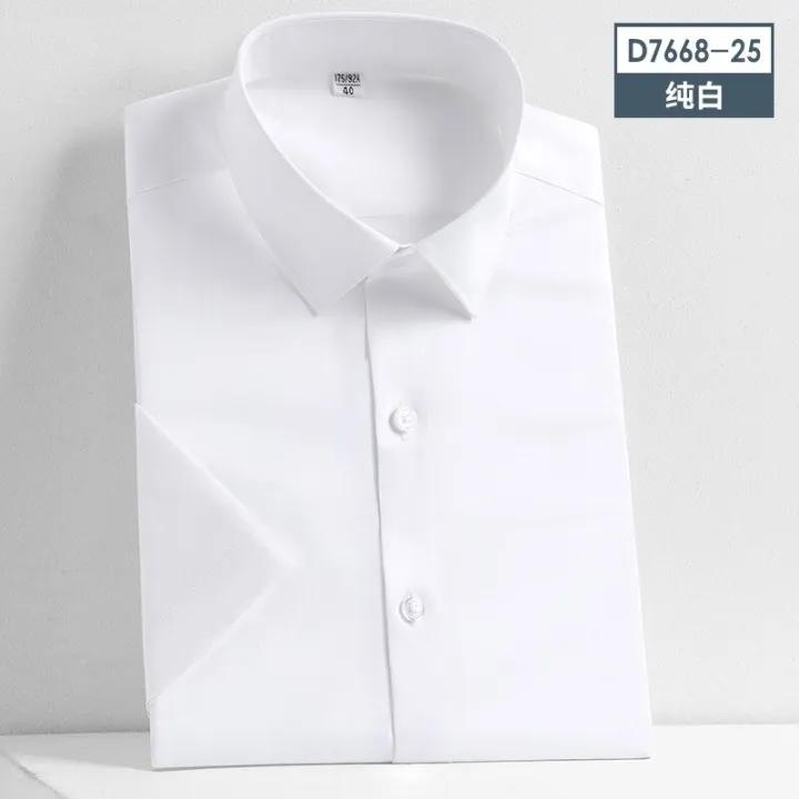 Casual%20Short%20Sleeve%20Shirts%20for%20Men%205XL%20Stretch%20Solid%20Color%20Soft%20Half%20Sleeve%20Men%20Shirt%20Business%20Regular%20Fit%20Without%20Front%20Pocket%20-%20Image%202