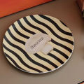.French Simplicity Bamboo Fiber Disc Wind Salad Dessert Plate Fruit Plate Dinner Plate.