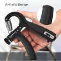 Hand Gripper Exercise Hands for Strong Finger Adjustable Resistance Automatic Counting Non-Slip Hand Grip Strength Trainer. 