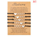 Charm Friendship sister Bracelets Sister Best Friend Bracelet with Card. 