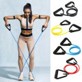 120cm Yoga Pull Rope Elastic Resistance Bands Fitness Workout Exercise Tubes Practical Training Rubber Tensile Expander. 
