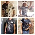 Vintage Men's T-shirt 3d Printed Mechanical Tool Pattern Ordinary Short-sleeved High Street Streetwear Tees Tops Men's Clothing.