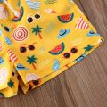 2020 0-4T Toddler Baby Boy Girl Kids Shorts Bottoms Summer New Cartoon Pineapple Print Swimming Panties Beach Holiday Shorts.
