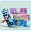 Double Layer Pencil Case With Calculator Astronaut/Animal Design Stationery Storage Box Plastic Pencil Sharpener. 