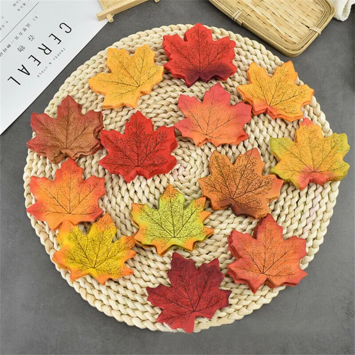 Artificial%20Maple%20Leaf%20Autumn%20Leaves%20Crafts%20Wedding%20Party%20Home%20Decoration%20100/200Pcs%20-%20Image%206