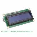 LCD1601 LCD Display Monitor 1601 16×01 5V Character Blue Backlight Screen LCD 1601 IIC I2C For Arduino LCD Display. 