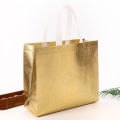 Amazon Currency Rose Gold Laser Bag Spot Hot Pressed Color Printing Laser Aluminized Film Clothing Shopping Non Woven Bag. 