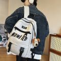 School bag, female junior high school girl, high school student, college student, high value trendy brand high school shoulder bag, large capacity backpack, backpack.